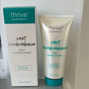 Thrive Causemetics Smart Microdermabrasion 2-in-1 Instant Facial  2 Fl oz NEW